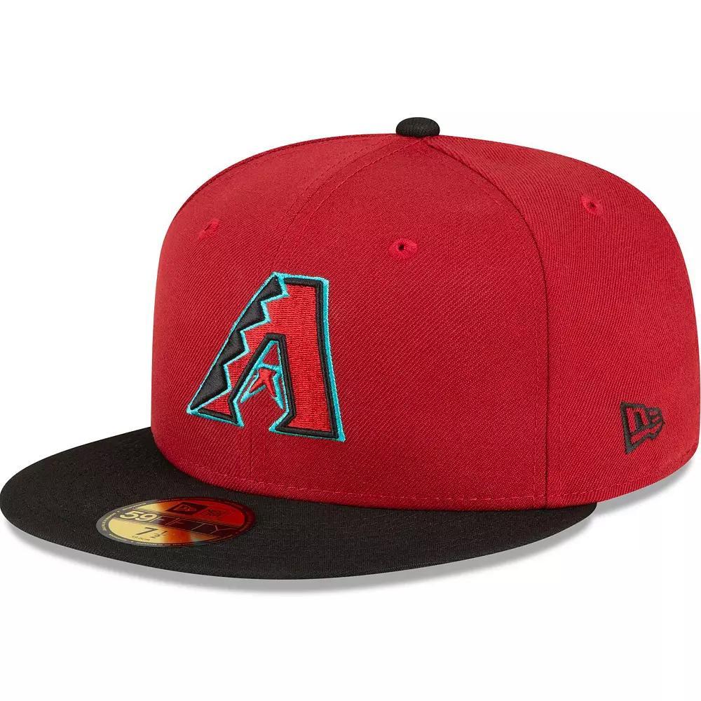 Men's New Era Red/Black Arizona Diamondbacks Home Authentic Collection On-Field 59FIFTY Fitted Hat,  Product Image
