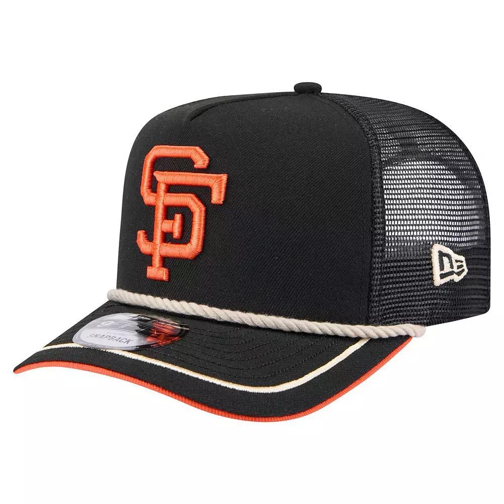 Mens New Era San Francisco Giants Vintage Rope Trucker A-Frame 9FIFTY Adjustable Hat Product Image