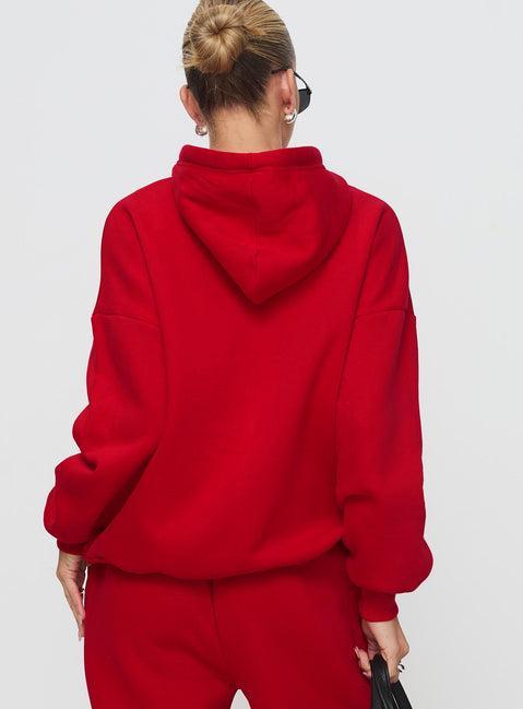 Dream Fleece Classic Hoodie Red Product Image