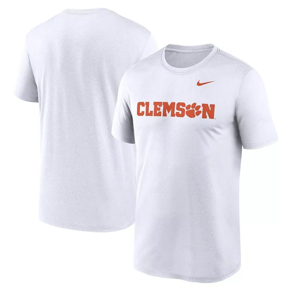 Men's Nike White Clemson Tigers Primetime Legend Wordmark T-Shirt, Size: 2XL Product Image