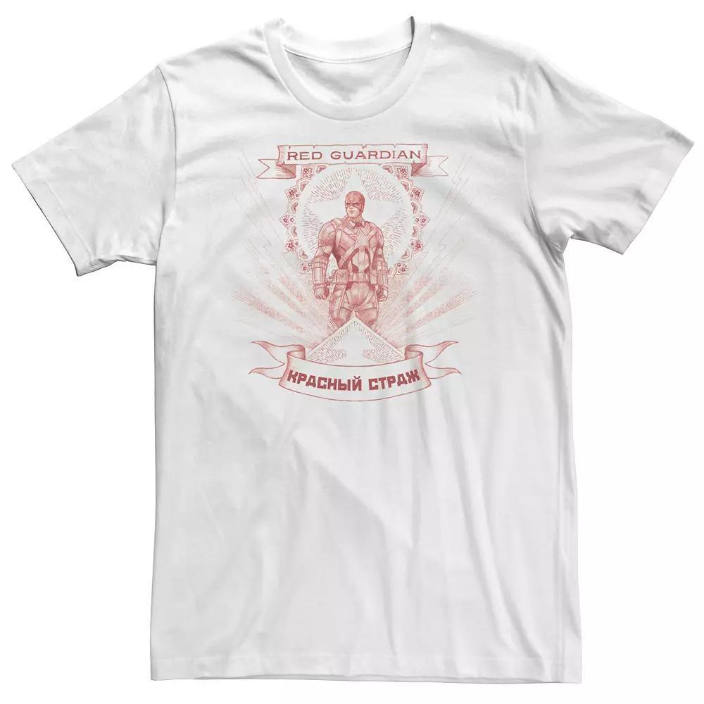 Big & Tall Marvel Black Widow Red Guardian Sketch Tee, Men's,  Product Image