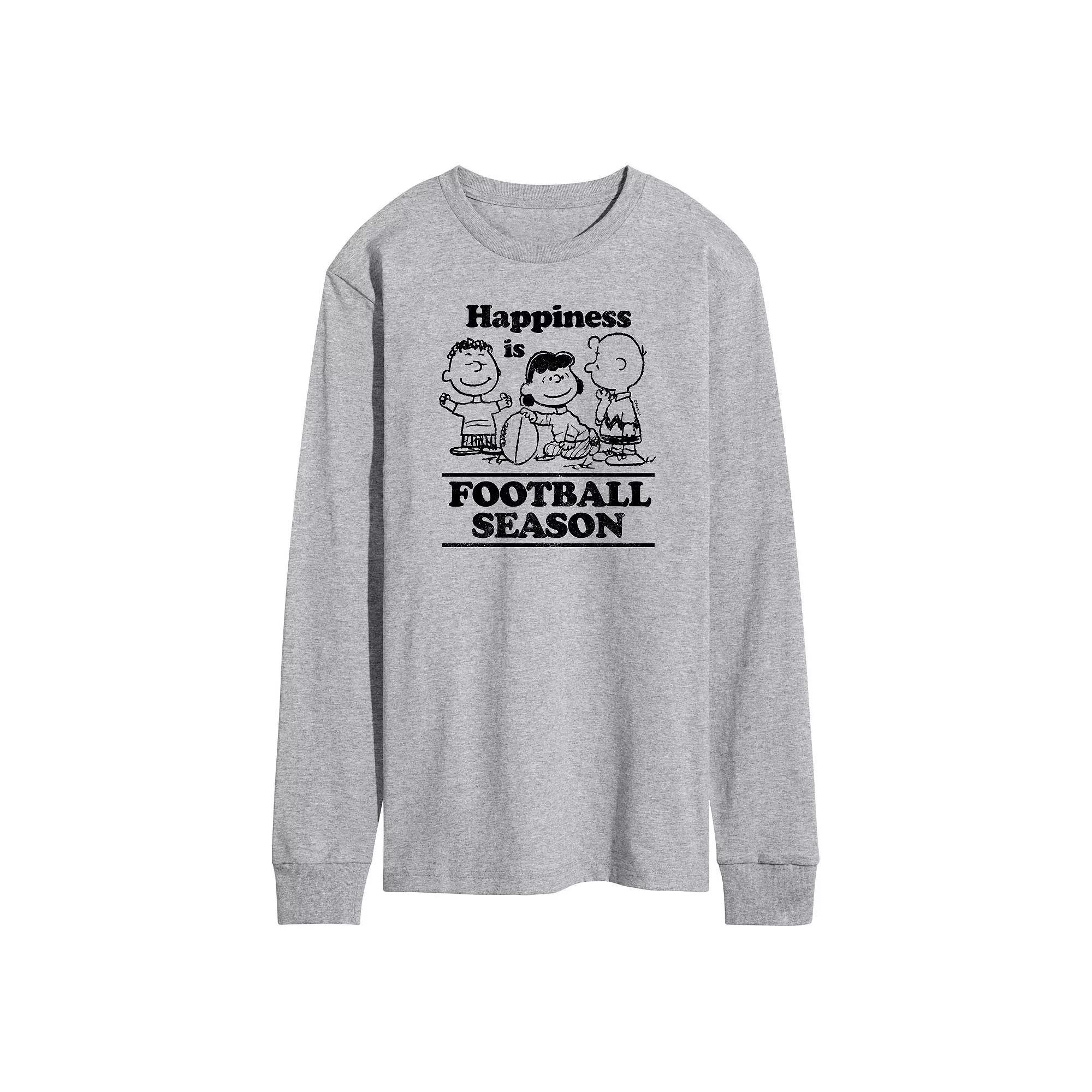 Men's Peanuts Happiness Is Football Season Tee,  Product Image