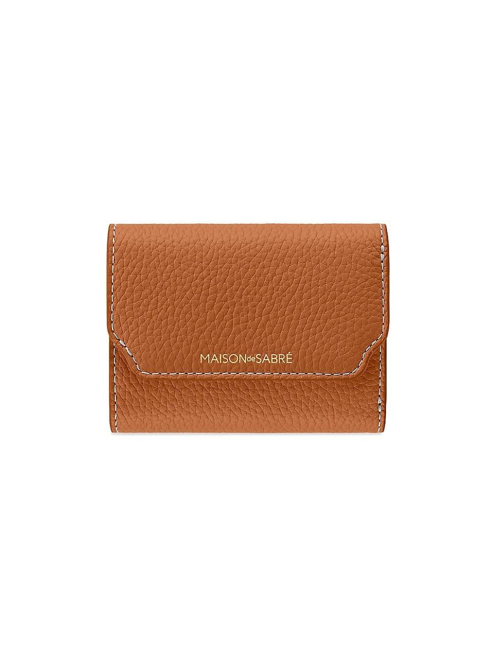 Womens Leather Trifold Wallet Product Image