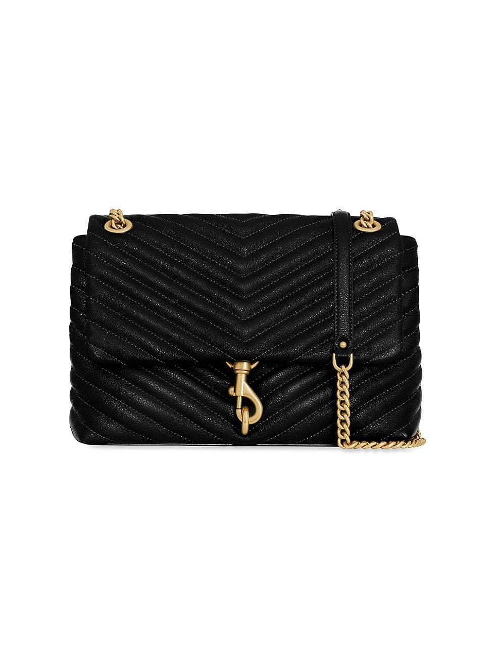 REBECCA MINKOFF Edie Chevron Quilted Leather Shoulder Bag Product Image