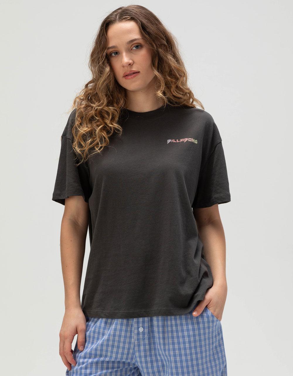 BILLABONG Retro Surfin Womens Relaxed Tee - OFF-BLACK Product Image