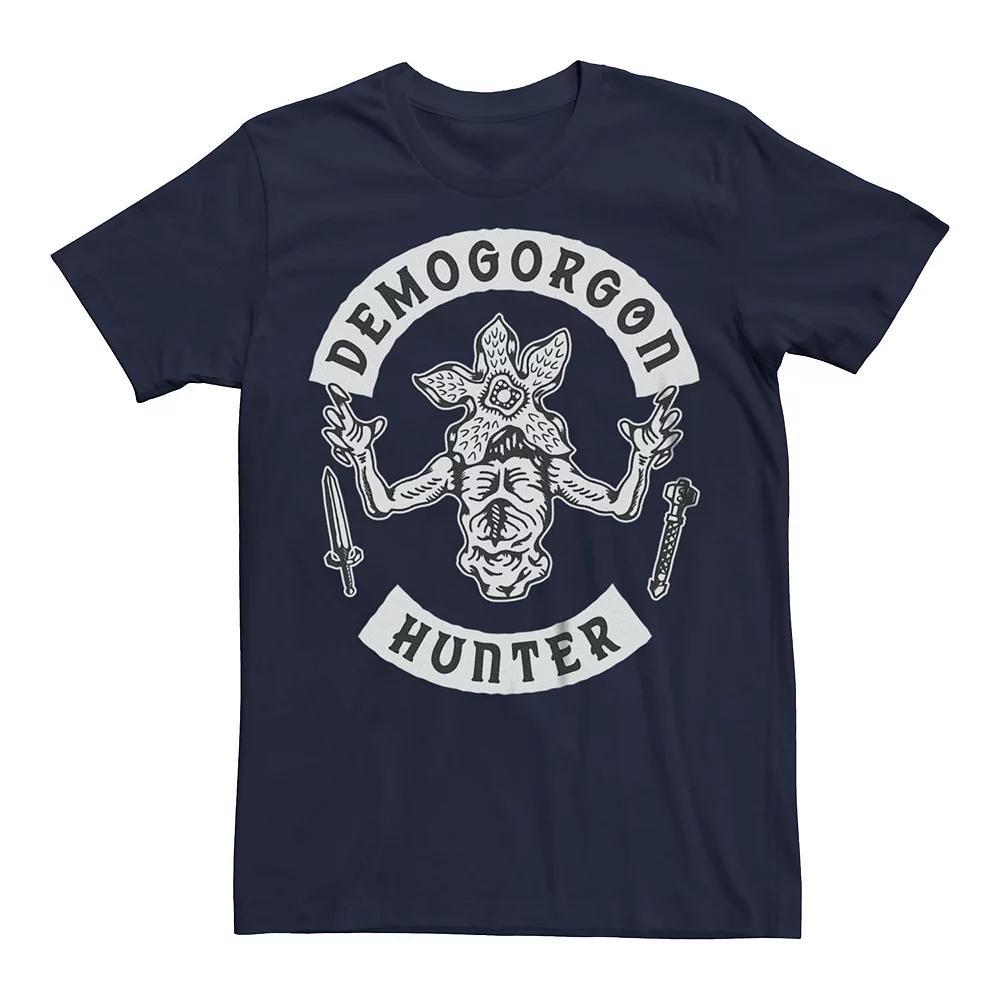 Men's Stranger Things Demogorgon Hunter Graphic Tee, Size: Medium, Blue Product Image