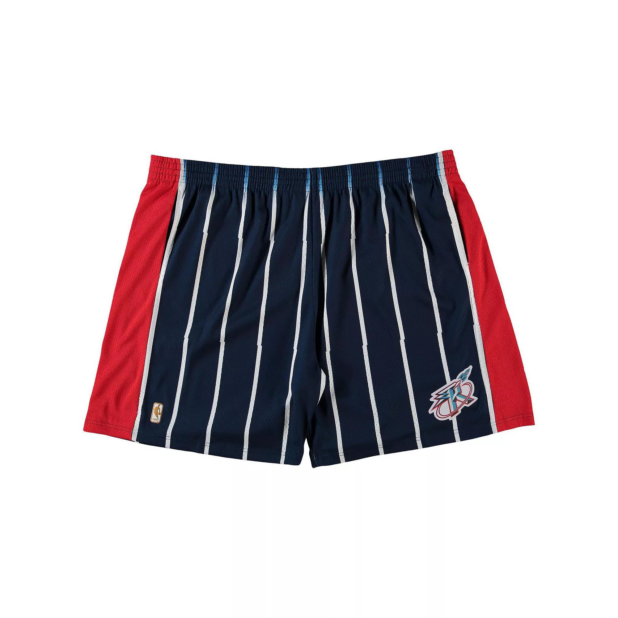 Men's Mitchell & Ness Navy Houston Rockets Big & Tall Hardwood Classics Team Swingman Shorts, Size: 2XLT, Blue Product Image