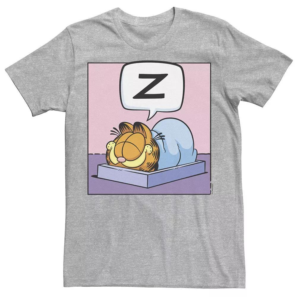 Men's Garfield Zzz Boxed Up Tee, Size: XXL, Athletic Grey Product Image