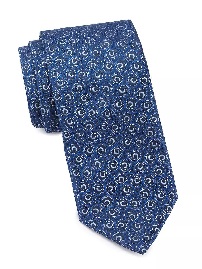 Neat Swirl Bean Silk Tie Product Image