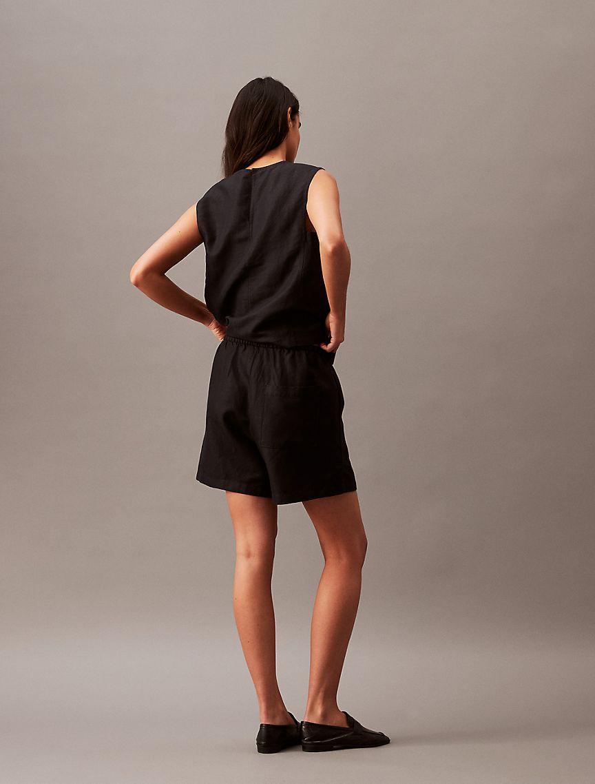 Casual Linen Blend Pull-On Shorts Product Image