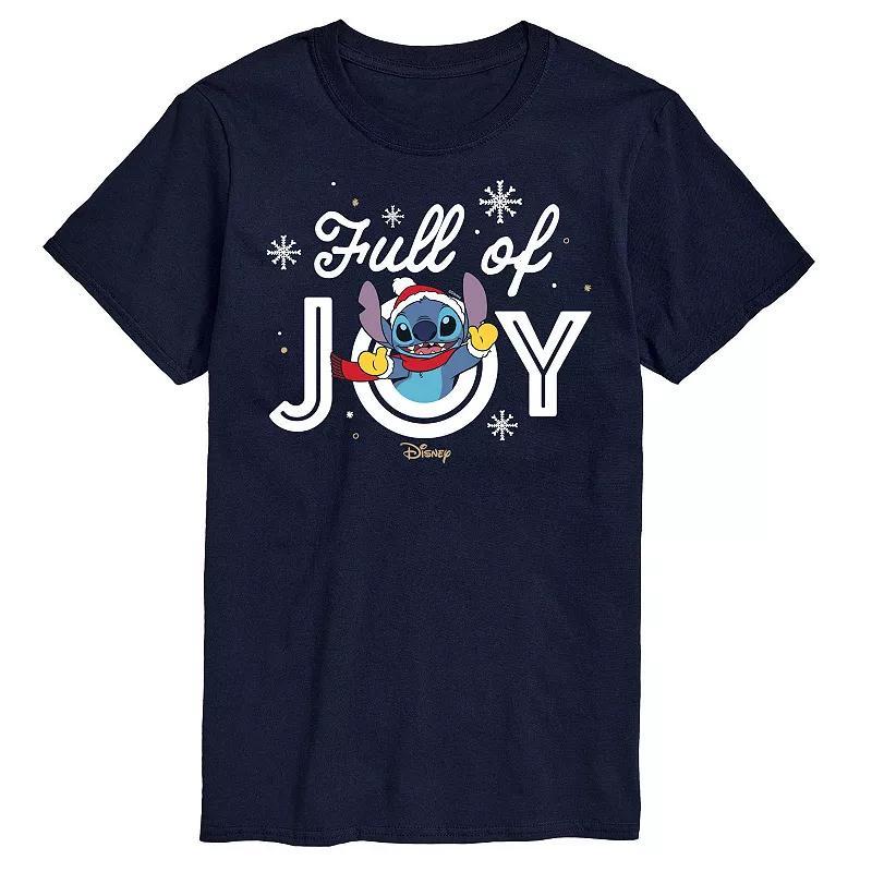 Disney's Lilo & Stitch Men's Full Of Joy Graphic Tee, Size: Large, Blue Product Image