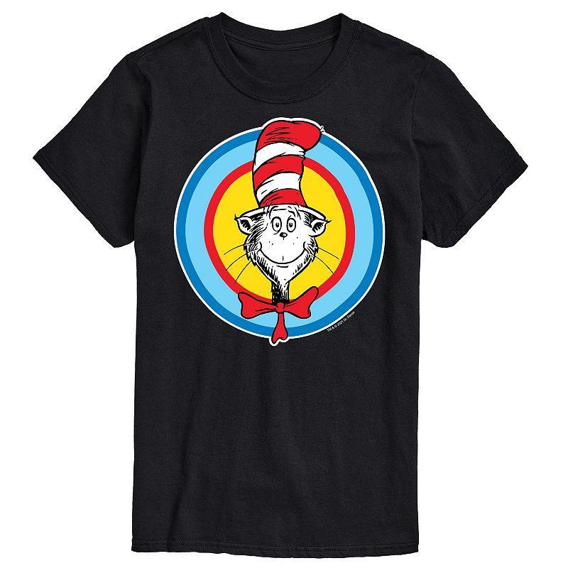 Big & Tall Dr Seuss Cat In Hat Smile Tee, Men's, Size: 3XB, Gray Product Image