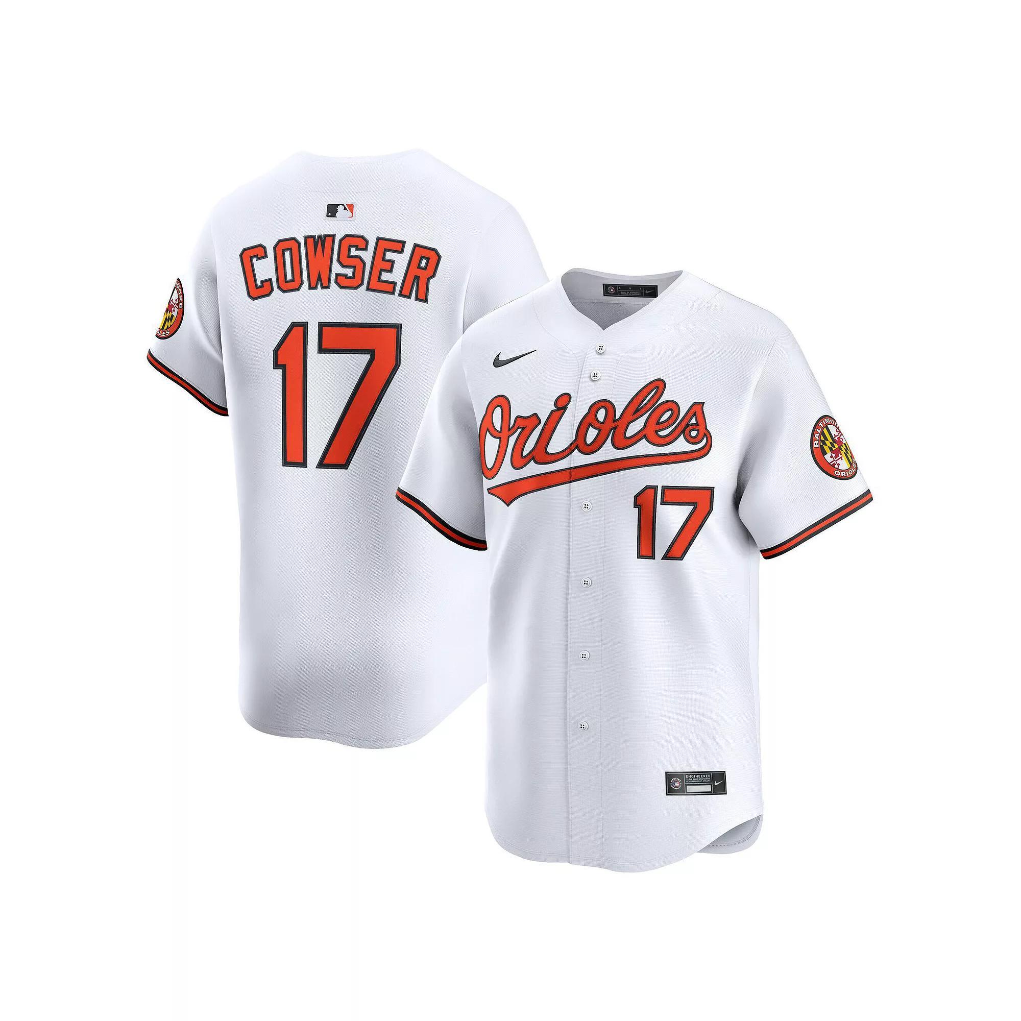 Men's Nike Colton Cowser White Baltimore Orioles Home Limited Player Jersey,  Product Image
