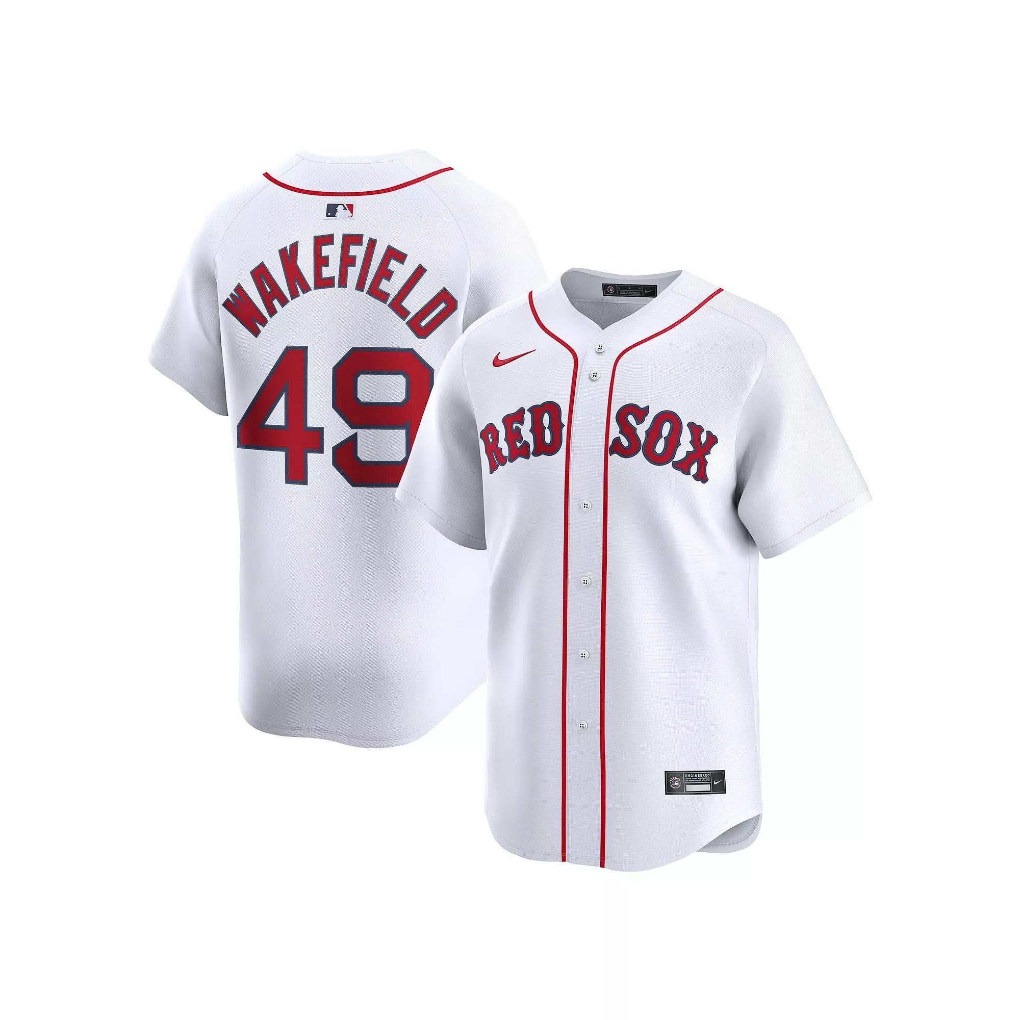 Men's Nike Tim Wakefield White Boston Red Sox Home Limited Player Jersey,  Product Image