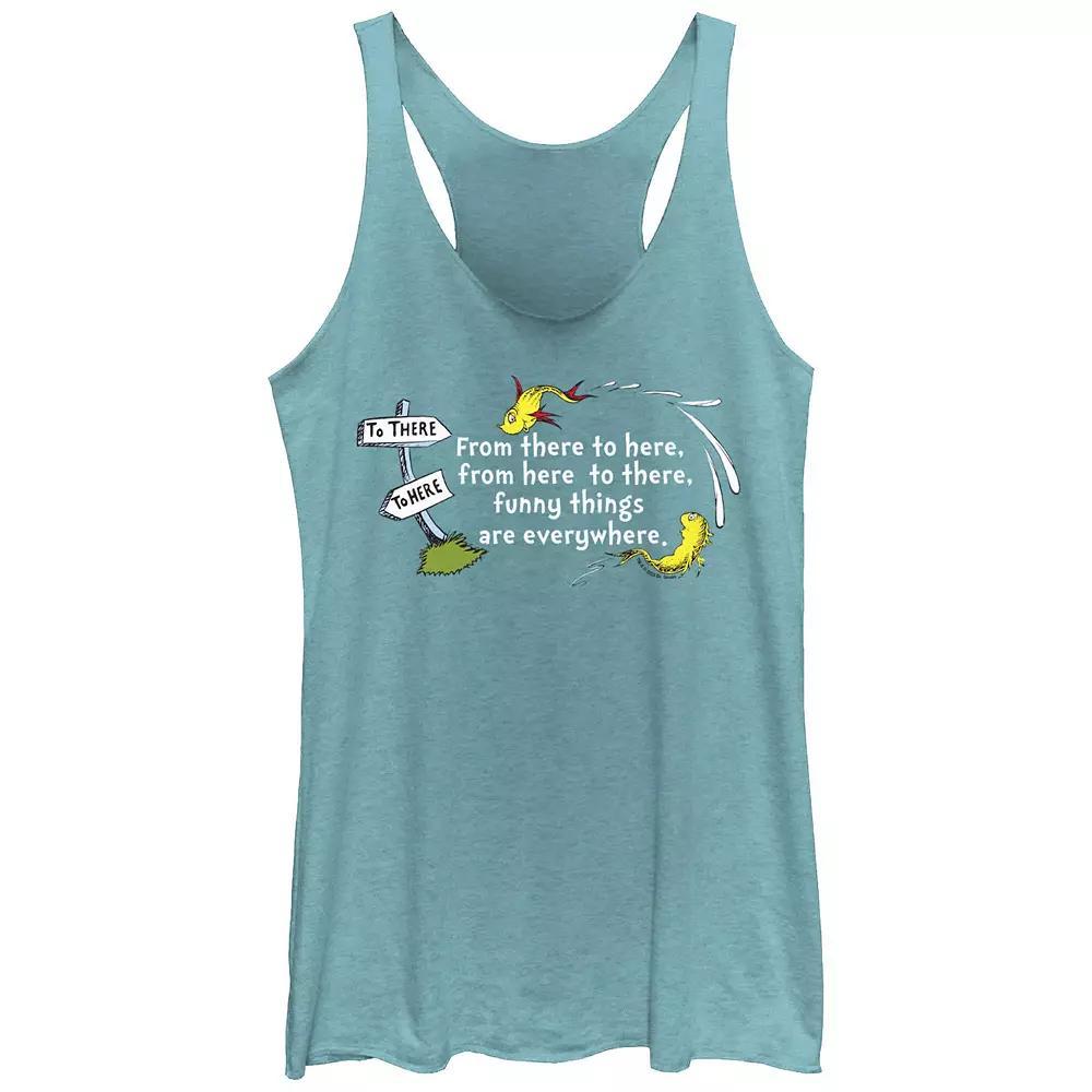 Juniors' Dr. Seuss Funny Things Are Everywhere Racerback Tank Top, Girl's,  Product Image