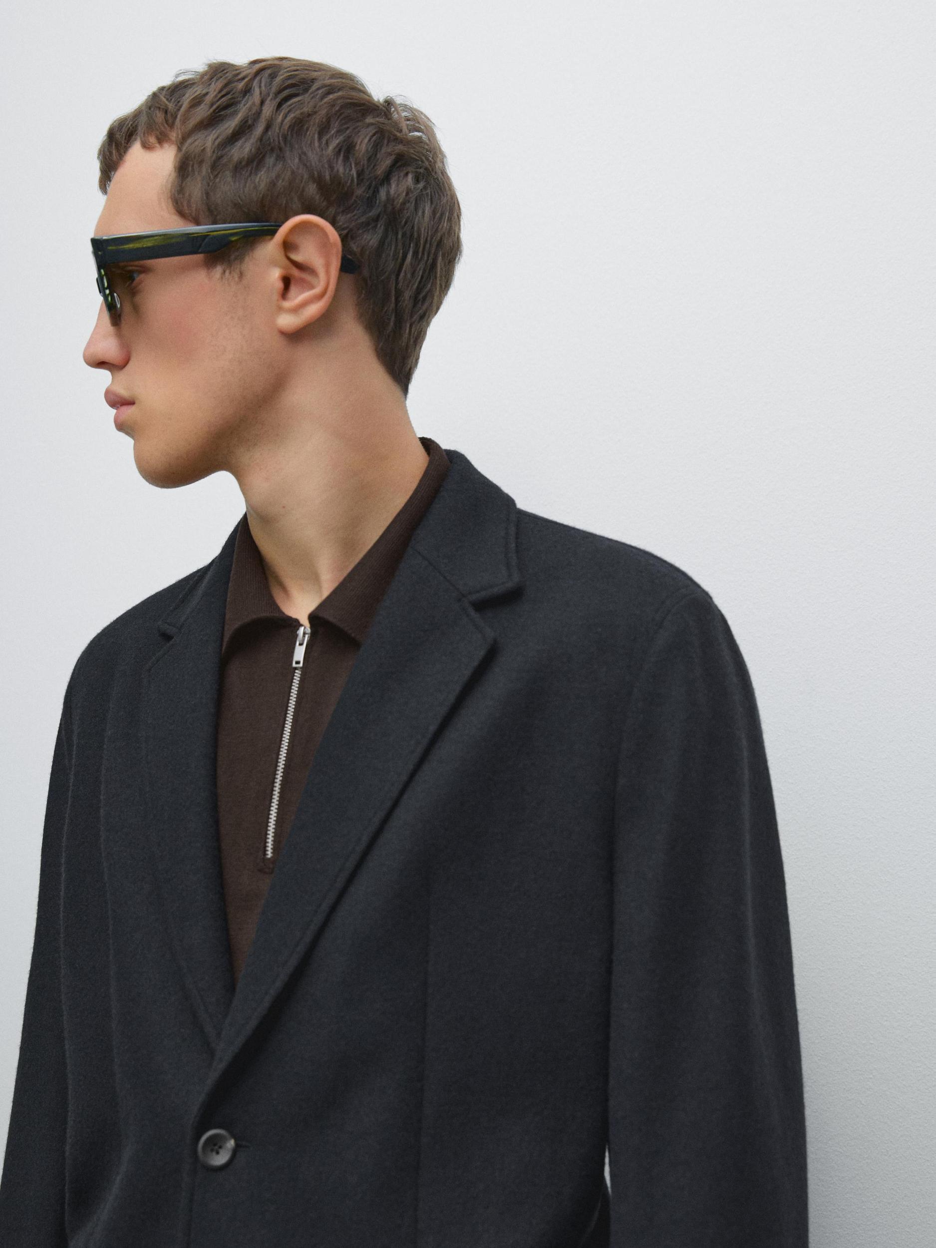 Wool blend suit blazer Product Image