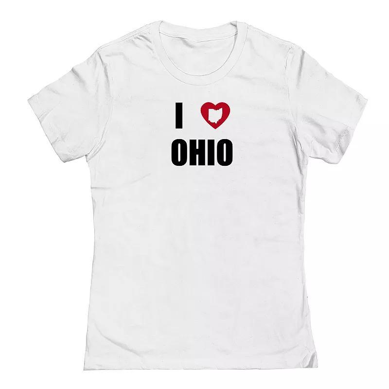 Juniors I Heart Ohio Graphic Tee, Womens Product Image