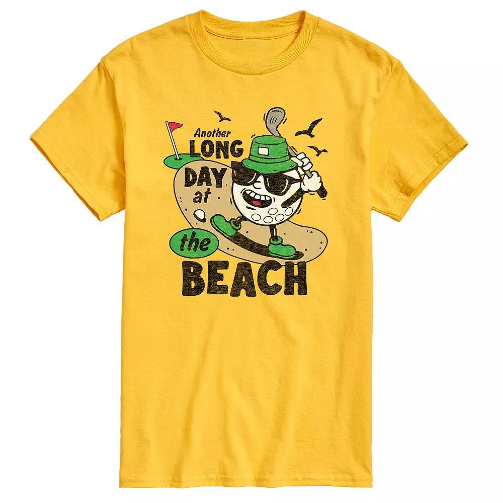 Men's Long Day at the Beach Golfing Graphic Tee,  Product Image