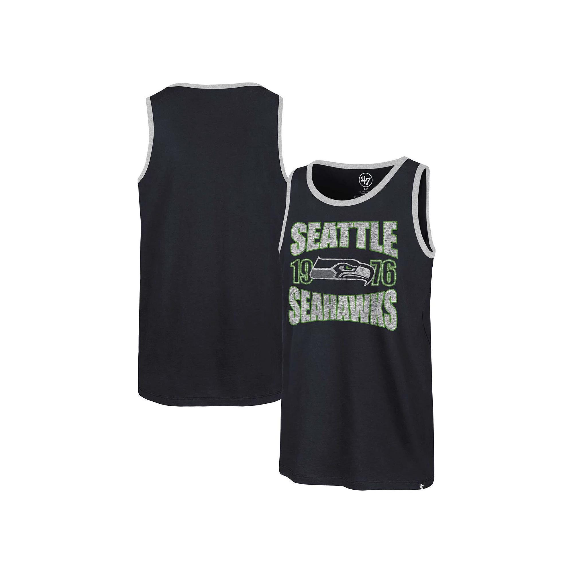 Men's '47 College Navy Seattle Seahawks Upload Franklin Tank Top, Size: Medium, Blue Product Image