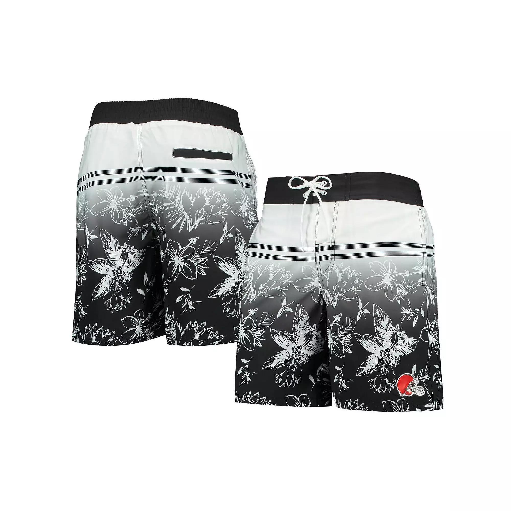 Men's G-III Sports by Carl Banks Black Cleveland Browns Island Volley Swim Shorts, Size: 2XL Product Image