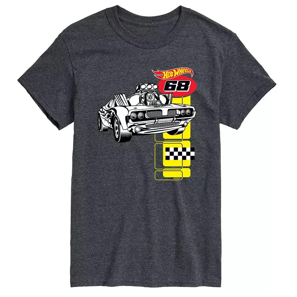 Big & Tall Hot Wheels 68 Vintage Graphic Tee, Men's, Size: 6XB, Heather Grey Product Image