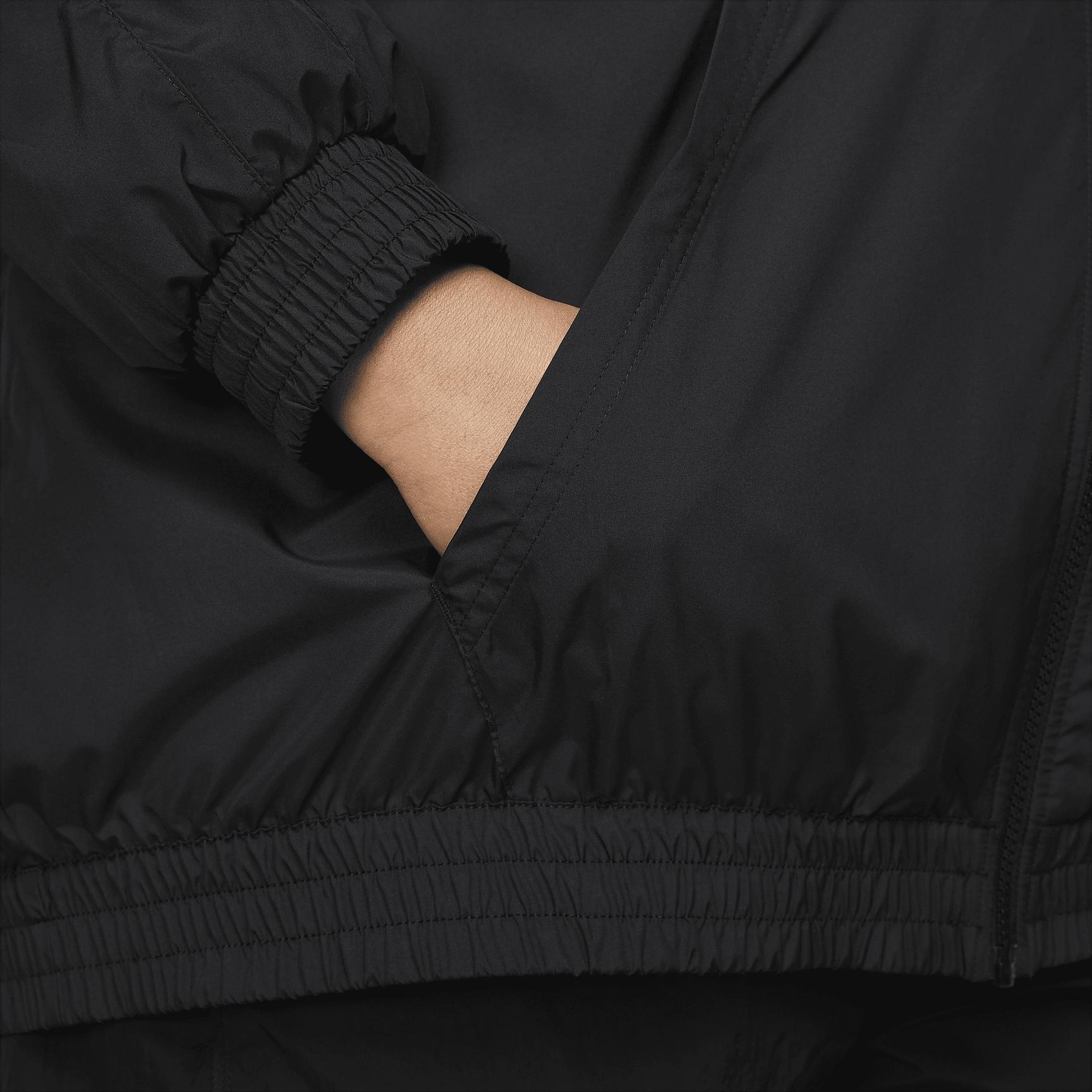 Womens Nike Sportswear Classic Wovens Loose UV Hooded Jacket (Plus Size) | FV6300-010 Product Image