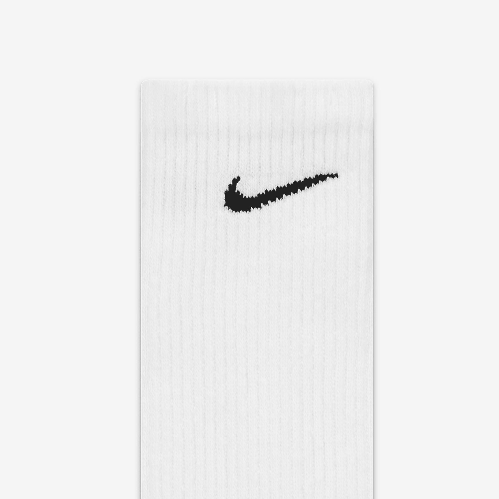 Nike Mens Everyday Plus Cushioned Training Crew Socks (6 Pairs) | SX6897-100 Product Image