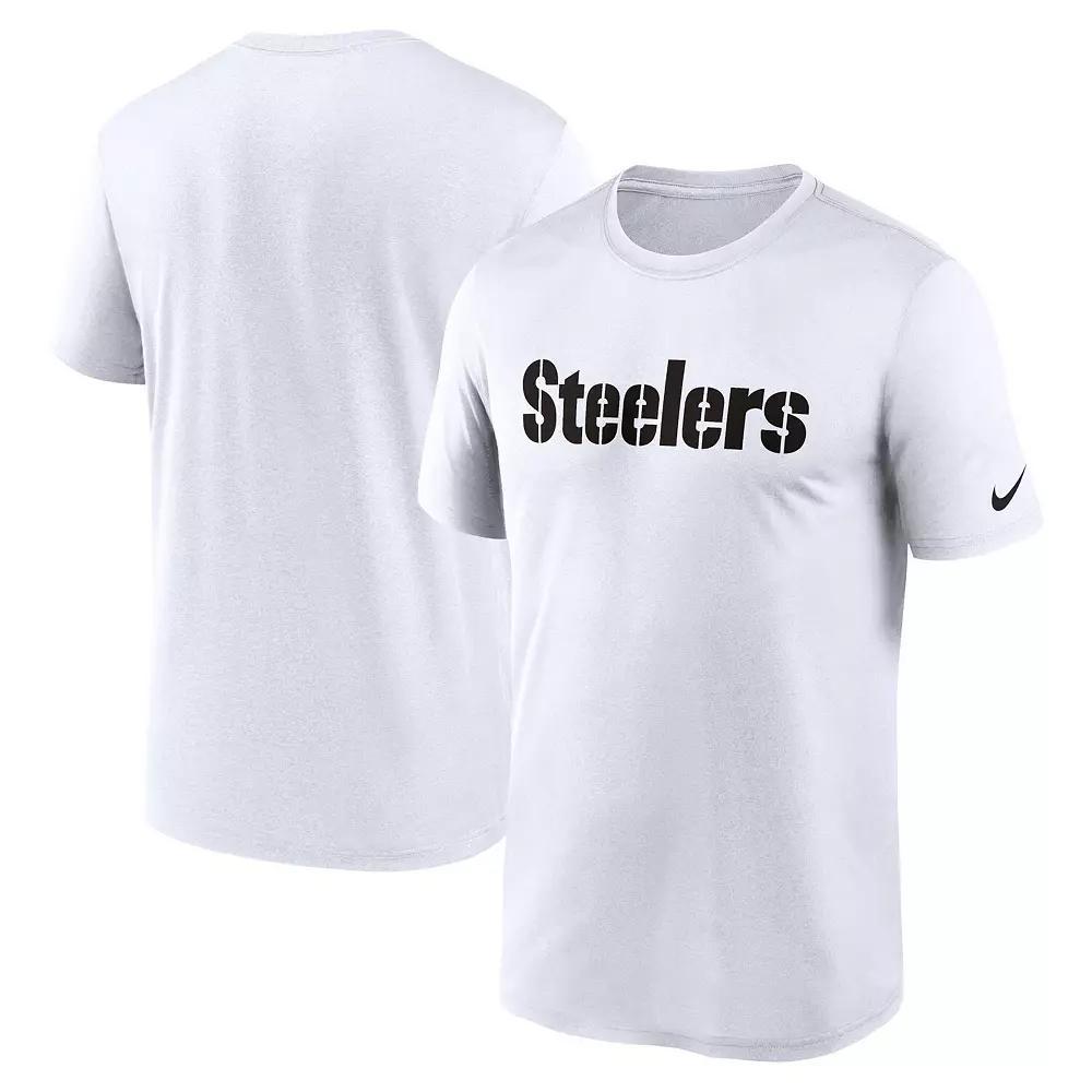 Men's Nike  White Pittsburgh Steelers Legend Wordmark Performance T-Shirt, Size: 4XL Product Image