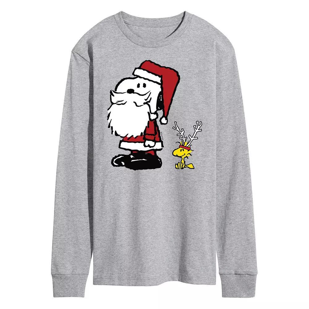 Men's Peanuts Snoopy Santa Long Sleeve Tee,  Product Image