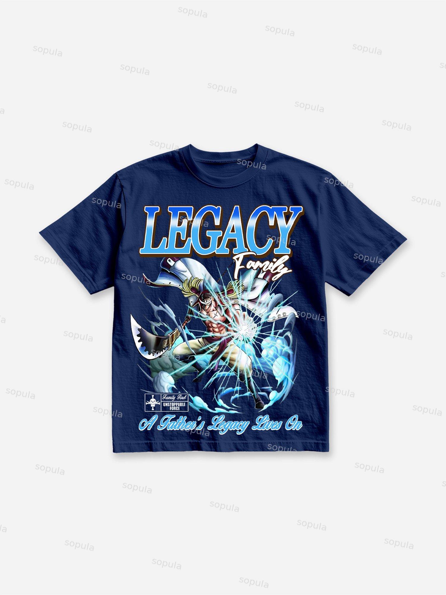 Anime Graphic Legacy Print Cotton T-shirt Product Image