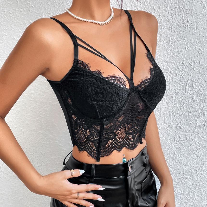 Lace Bustier Top Product Image