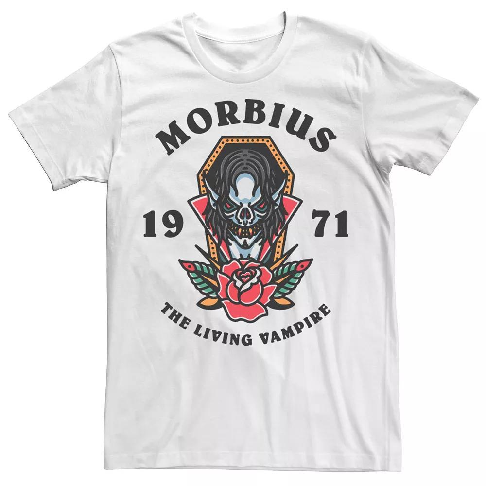 Men's Marvel Morbius The Living Vampire 1971 Tattoo Style Tee,  Product Image