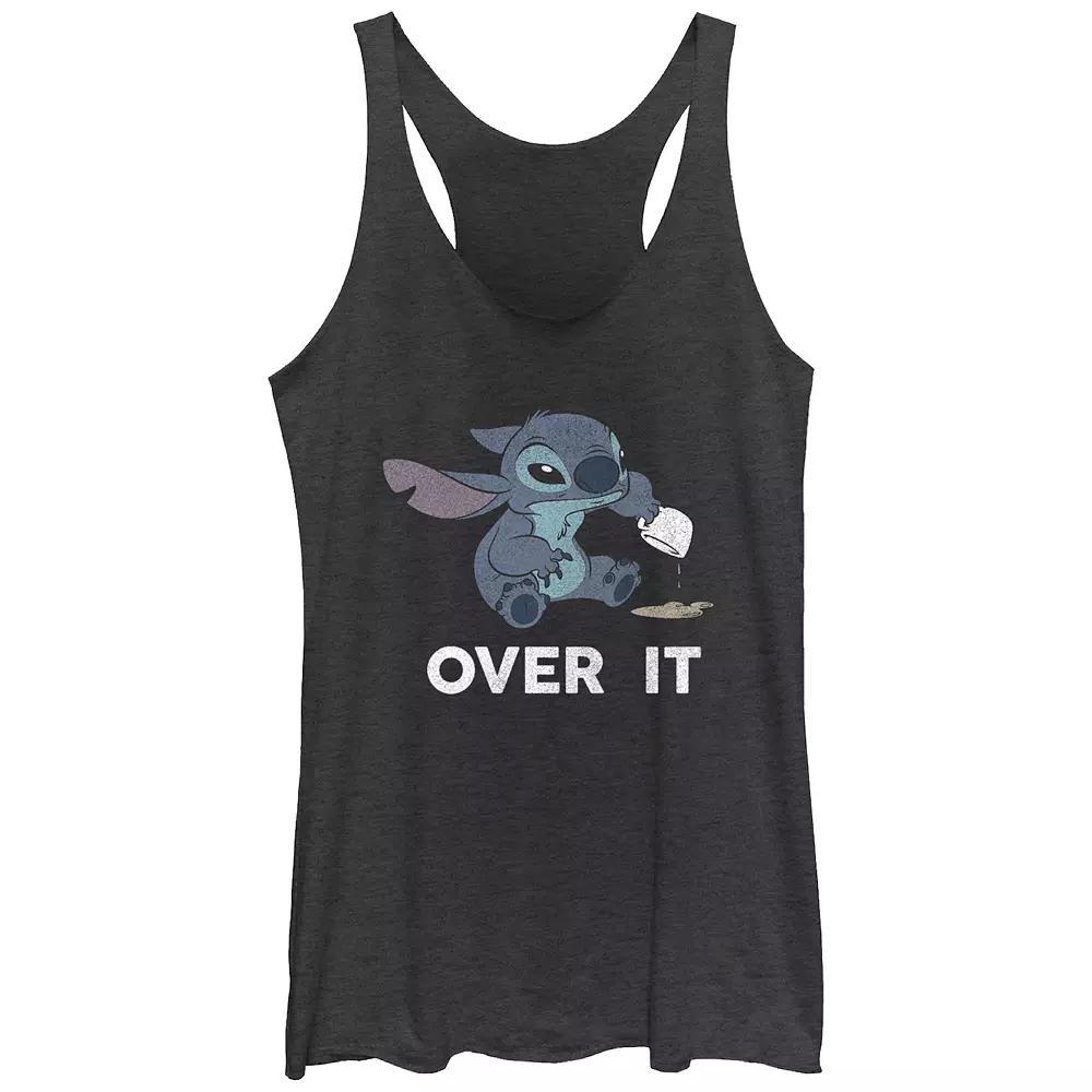 Disney's Lilo & Stitch Not Today Tri-Blend Juniors' Racerback Graphic Tank, Girl's,  Product Image