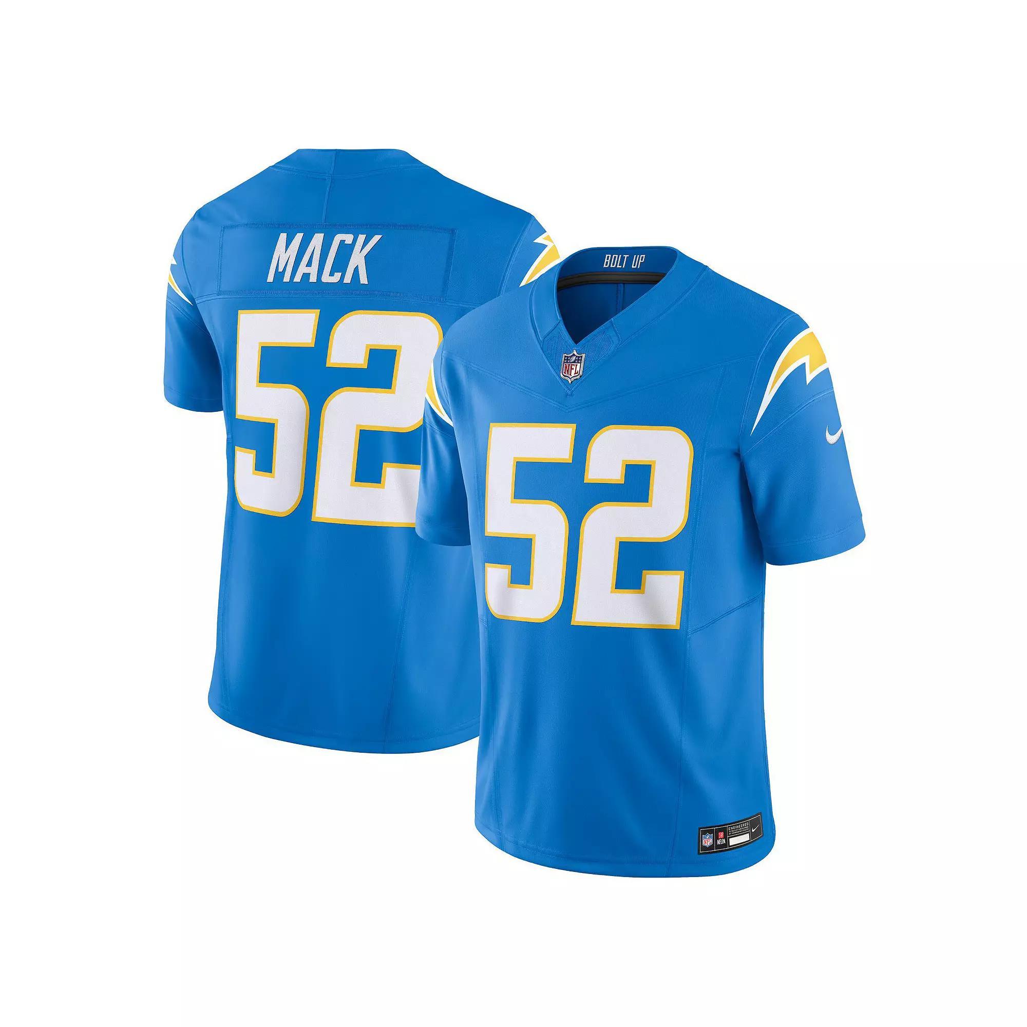 Men's Nike Khalil Mack Powder Blue Los Angeles Chargers Vapor F.U.S.E. Limited  Jersey, Size: Small, Light Product Image