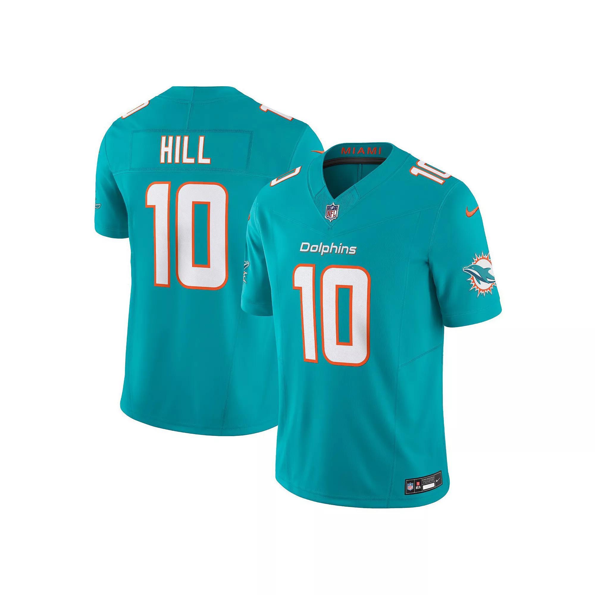 Men's Nike Tyreek Hill Aqua Miami Dolphins Vapor F.U.S.E. Limited Jersey,  Product Image