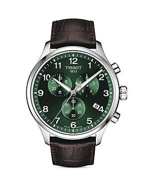 Tissot Mens Chrono XL Classic Chronograph Brown Leather Strap Watch Product Image