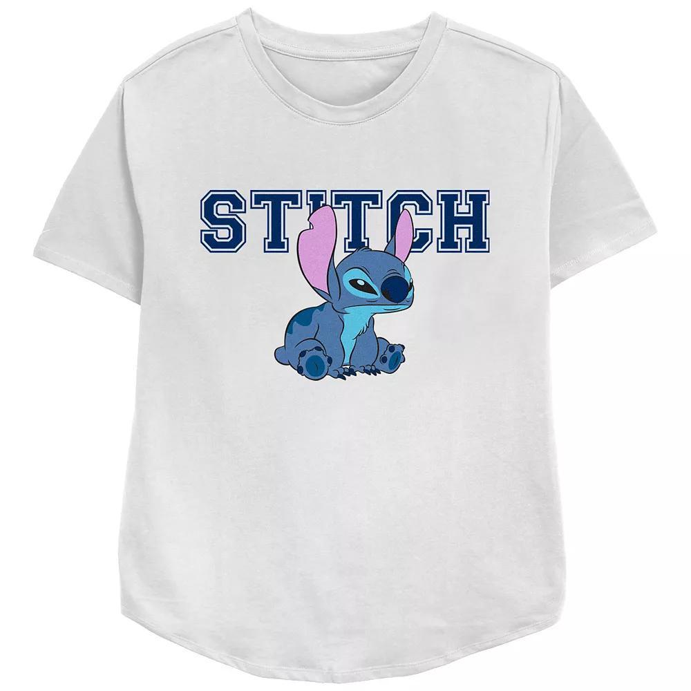 Disney's Lilo & Stitch Angry Sitting Stitch Relaxed Fit Women's Graphic Tee, Girl's,  Product Image
