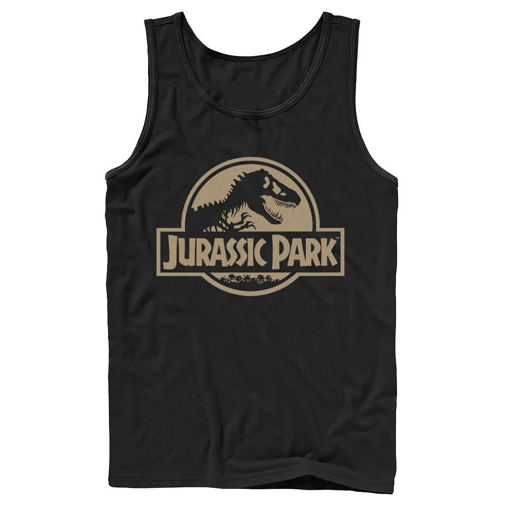 Men's Jurassic World Neon Logo Tank Top, Size: Small, Red Product Image