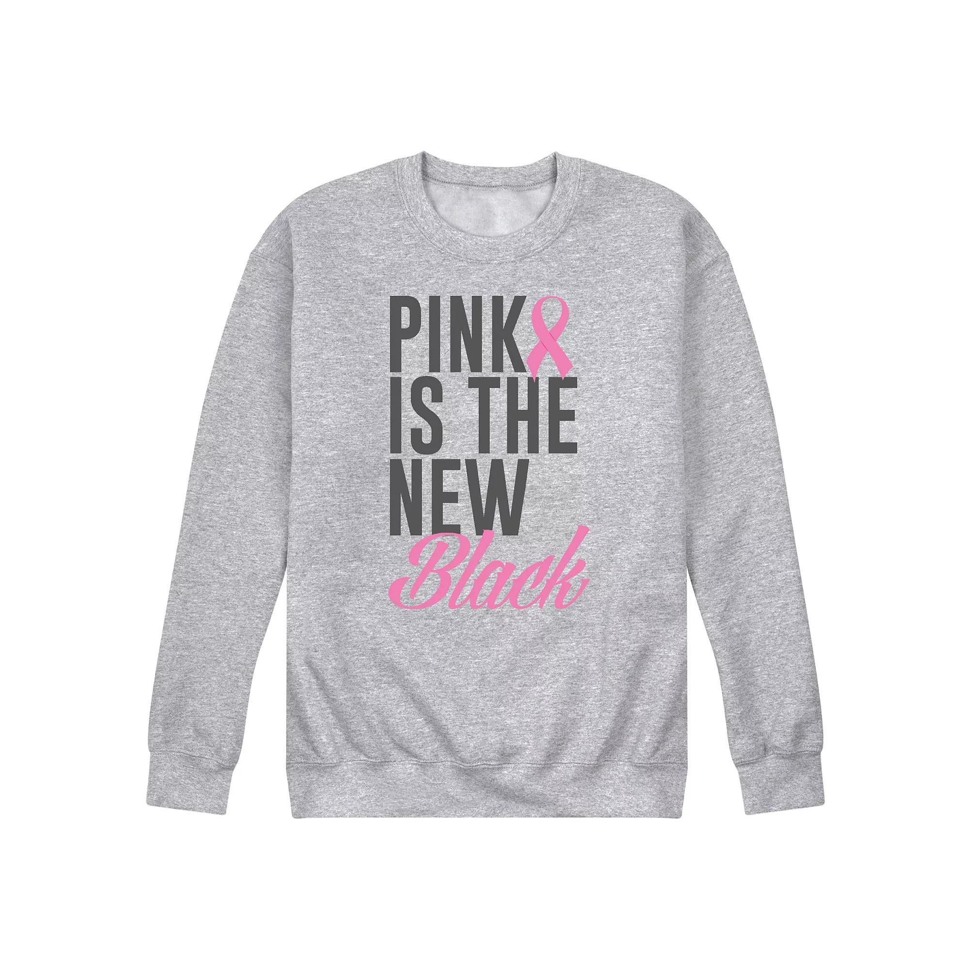 Men's Pink Is The New Black Fleece Sweatshirt,  Product Image