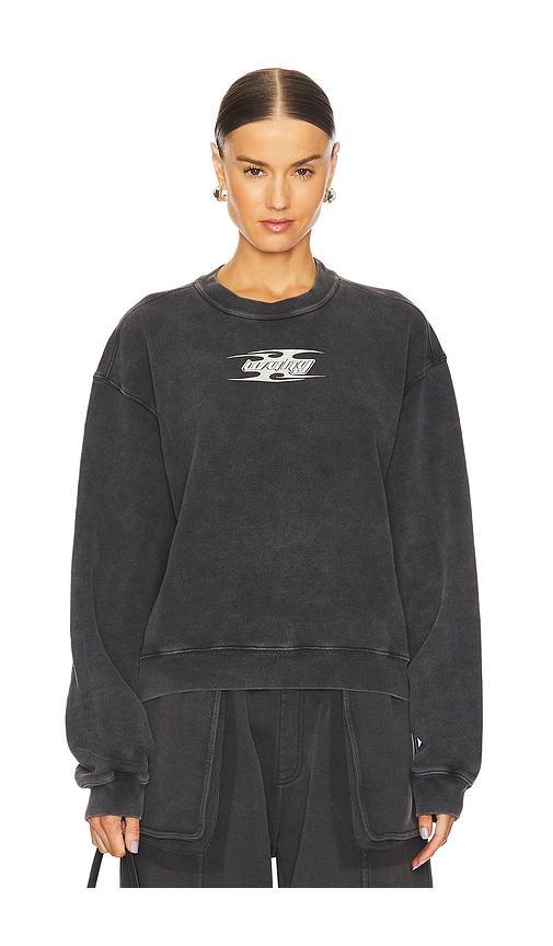 Crew Neck Sweatshirt With Blade Logo Alexander Wang Product Image