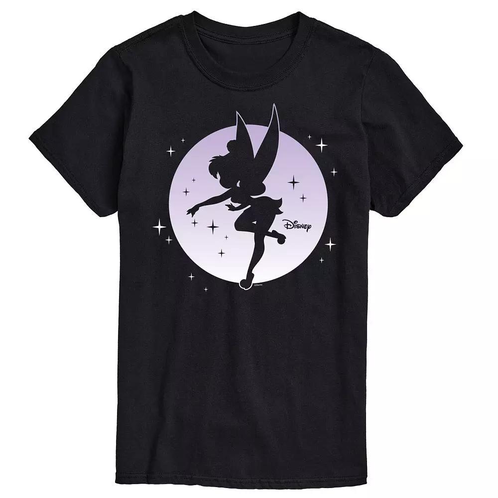 Disney's Tinker Bell Big & Tall Tink Moon Graphic Tee, Men's, Size: XL Tall, Black Product Image