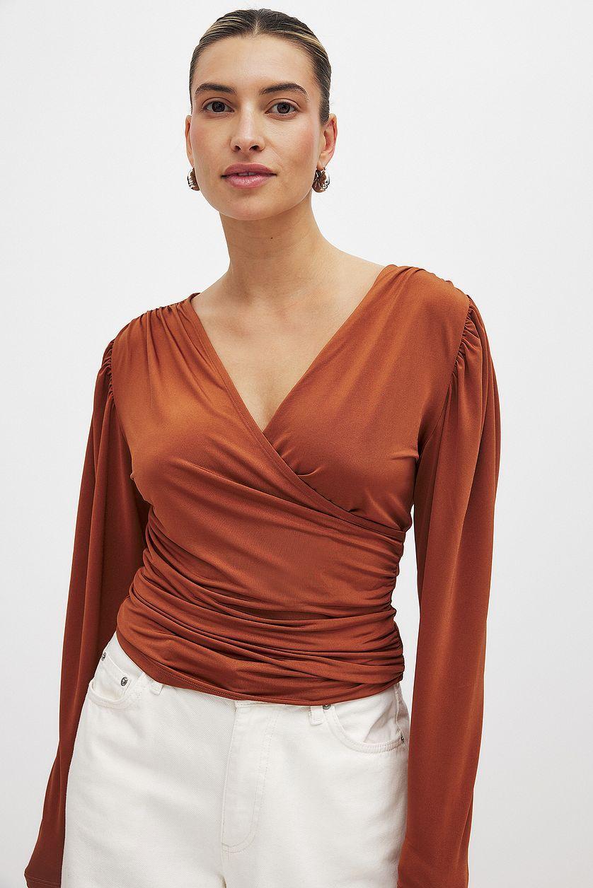 Overlap Long Sleeve Top Product Image