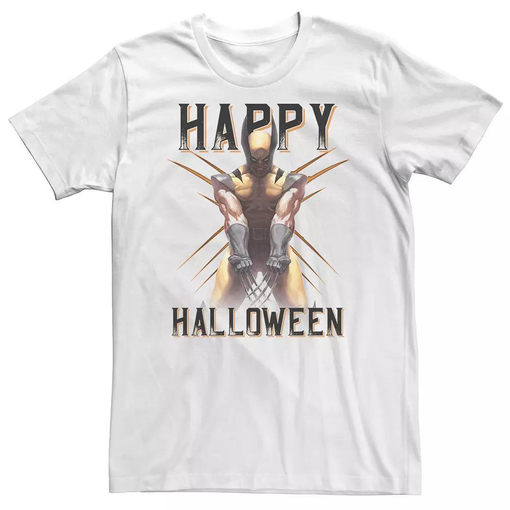 Big & Tall Marvel Comic Wolverine Happy Halloween Tee, Men's, Size: 5XL, White Product Image