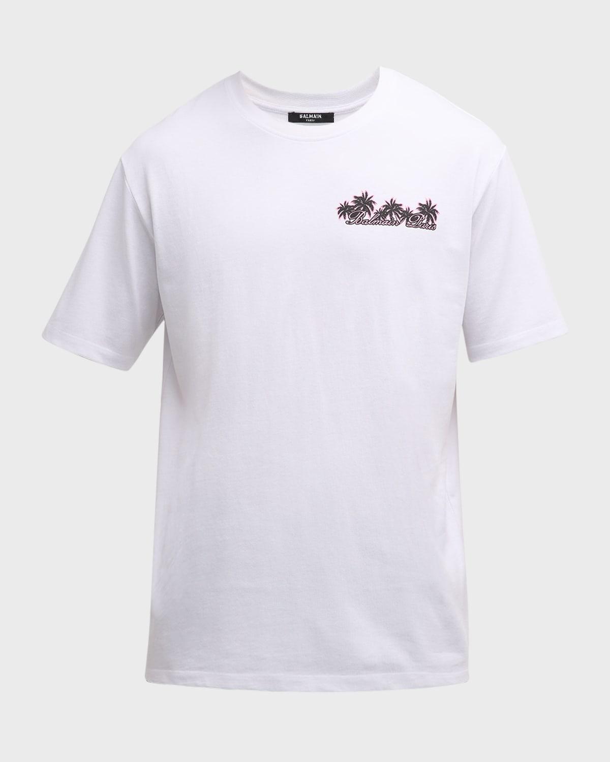 Mens Balmain Club Paris Graphic T-Shirt Product Image