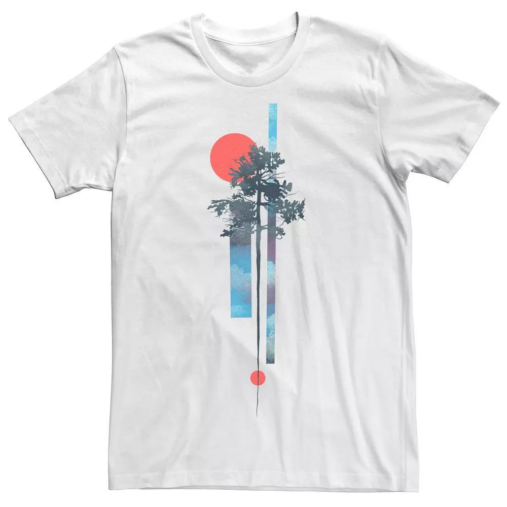 Men's Abstract Nature Tree Graphic Tee,  Product Image