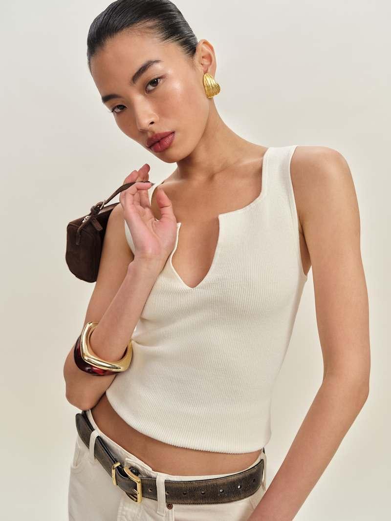 Rylie Cotton Sweater Tank Product Image