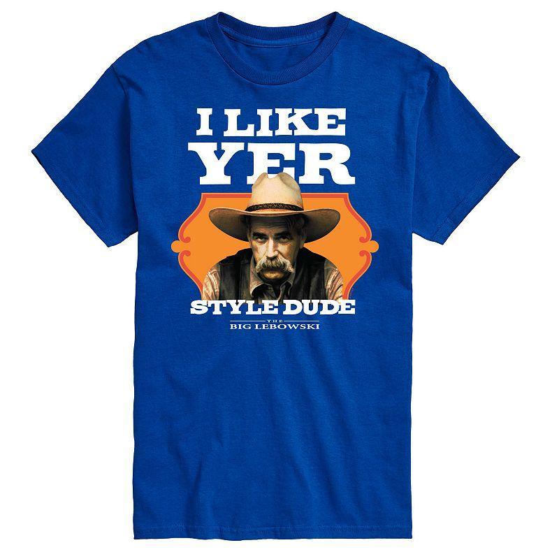 Big & Tall The Big Lebowski Like Yer Style Tee, Men's, Size: 6XB, Royal Blue Product Image