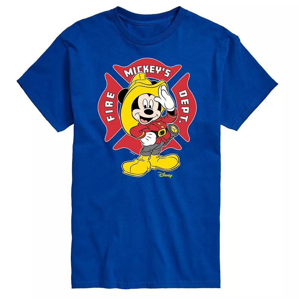 Disney's Mickey Mouse Men's Fire Dept. Badge Graphic Tee,  Product Image