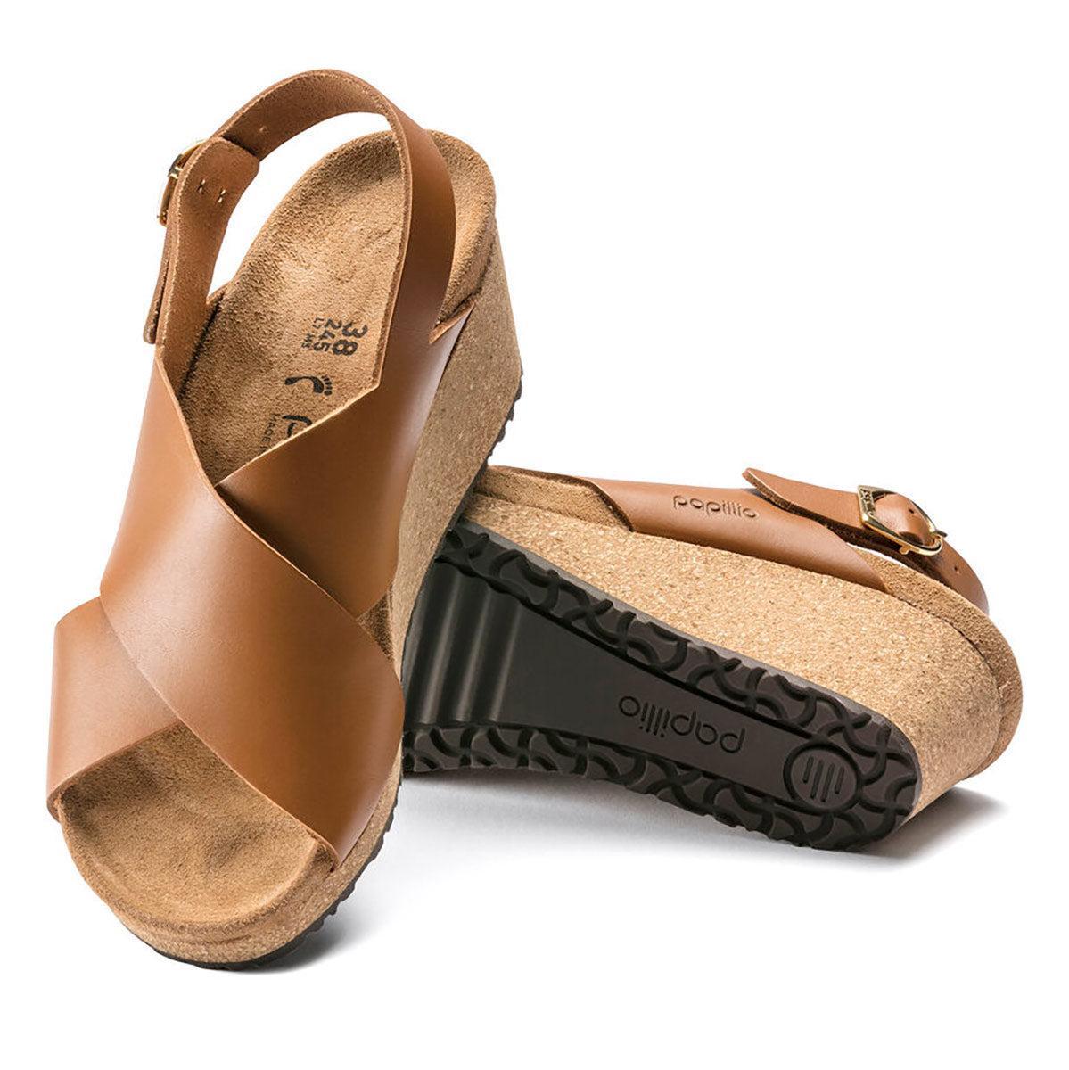 Birkenstock Womens Samira Papillio Natural Leather Sandals Product Image