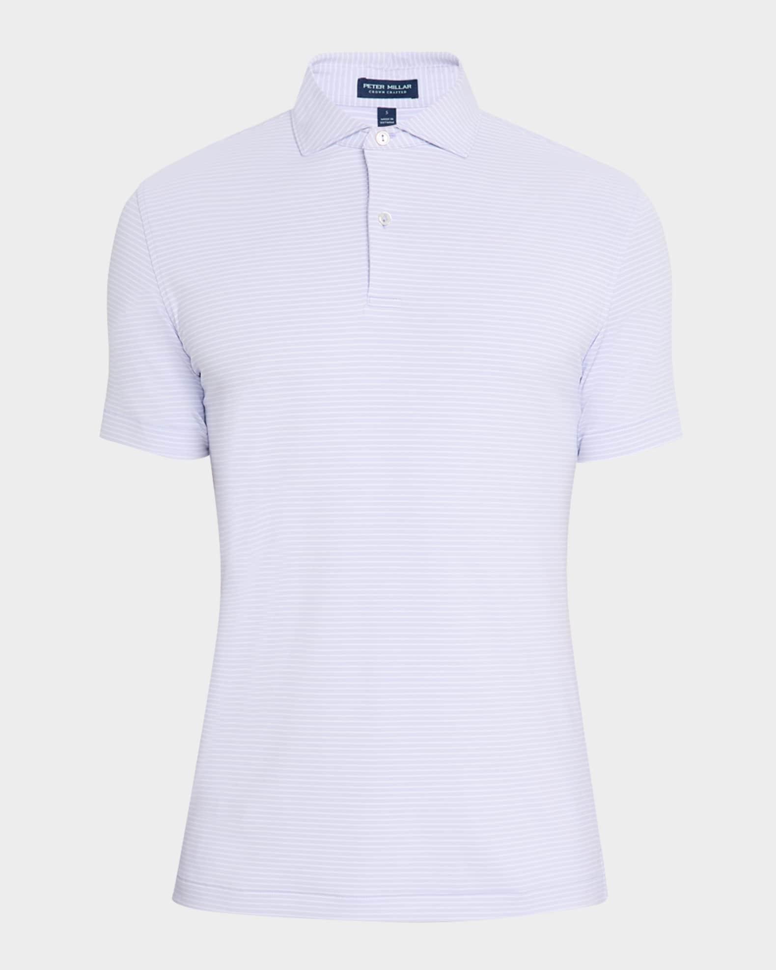 Men's Ballad Stripe Performance Jersey Polo Shirt Product Image